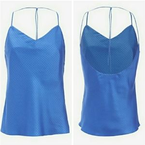 Rag & Bone Cove Open Back Silk Tank Top